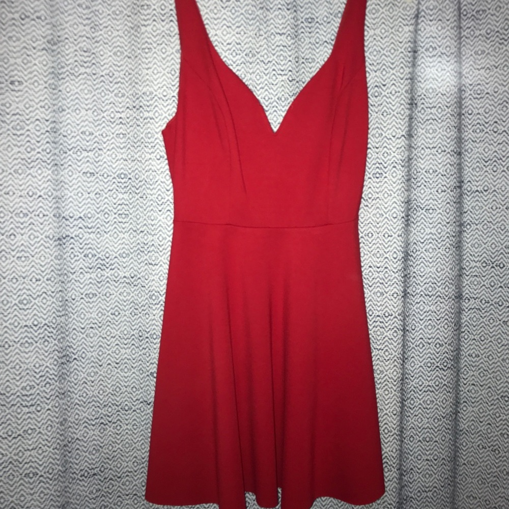 red skater dress medium
